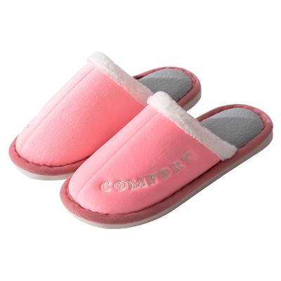 China WARM SLIPPERS Home Cotton Slippers Women's Winter Flat With Thick Bottom Fleece Bottom Super Soft Warm Soft Indoor Couples for sale