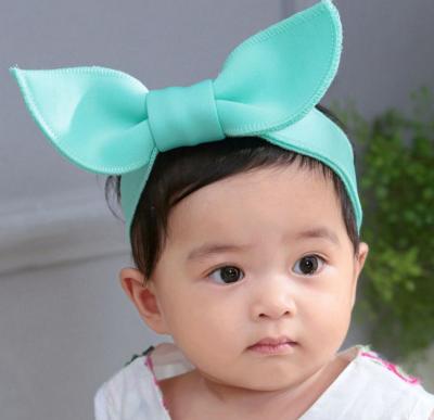 China Cute Vivid Kids Headbands Cotton Bowknot Space Adjustable Rabbit Ear Autumn Winter Rabbit Ear for sale