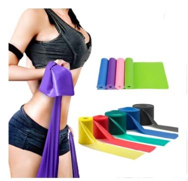 China 100% Natural Latex Yoga Fitness Resistance Training Equipment Pull Rope Strength Elastic Elastic Band for sale