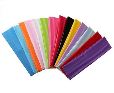 China Cheap Solid Spandex Head Band For Outdoor Sports Suite Workout Yoga Gym for sale