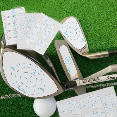 China Durable Hot Sales Golf Club Impact Tape Labels Practice Swing Training Driver Woods Irons Putters Ball Hitting Recorder 125/250/375 pcs for sale