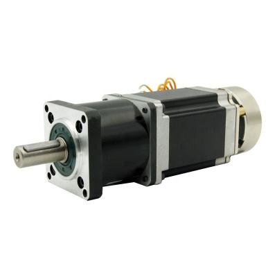 China NEMA23 Stepper Motor Planetary Gear With Brake 1.3NM/2.3NM Step Reducer 4:1/5:1/10:1/16:1/20:1/25:1 NEMA23 Planetary Planetary Gear Motor 2.6NM/3.5NM with brake for sale