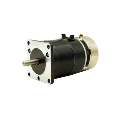 China BOAT Brushless DC Motor With Brake 34W 69W 100W 131W 57mm BLDC Motor 24V 3000rpm NEMA23 Round Body Motor For New Energy High Speed for sale