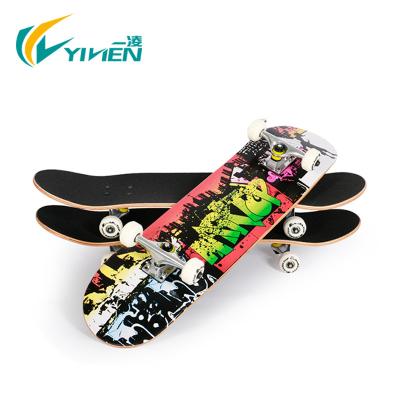 China Chinese MAPLE+Aluminum+PU 9ply Maple Skateboard For Kids , Kids Kick Board Wood Skateboard For Sale for sale