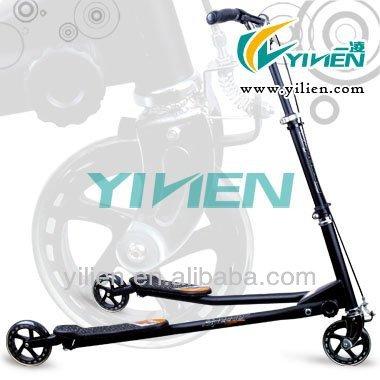 China PU 200mm big wheel kick scooter frog scooter three wheel tricker scooter for sale