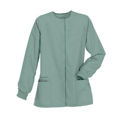 China Hot Selling Comfortable And Stylish Warm Up Long Sleeve Round Neck Women Scrub Jackets for sale