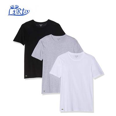 China Men's Cotton Crew Neck T-Shirt Knit Anti-Shrink for sale