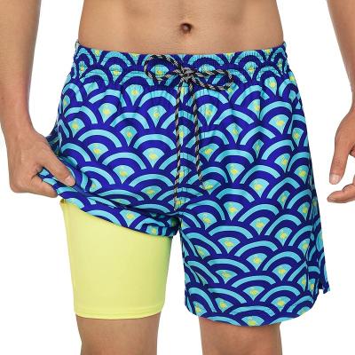 China Plus Size Men's Swim Trunks Compression Liner Swim Shorts 5.5