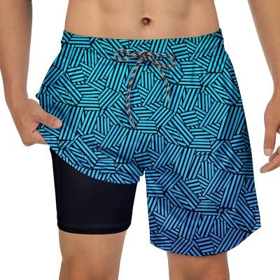 China Plus Size Men's Swim Trunks Compression Liner Swim Shorts 5.5