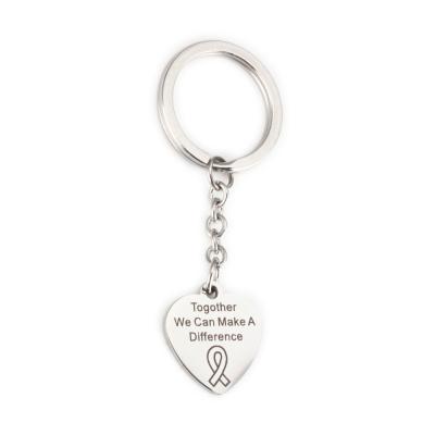 China Printing With 2021hot Sale Professional Cheap Price Epoxy Coated Metal Hanging Chain Heart Shaped Key Rings for sale