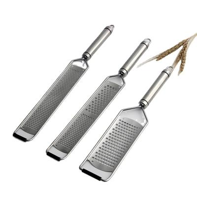 China Sustainable Home Universal Stainless Steel Grater Vegetable And Fruit Zester Cheese Chocolate Butter Grater for sale