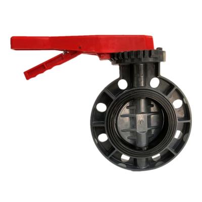 China General PPH PP Free Easy PVC ABS Free Easy Bypass Irrigation Tower Turn Low Torque Manufacturer Supply Manufacturer Sample Logo Butterfly Valve for sale