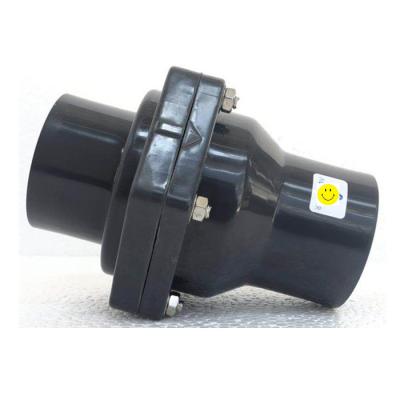 China Big size 6inch DN150 upvc upvc swing check valve one way non return water stop water valve big sale ASTM slip general plug EPDM seal for sale