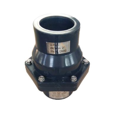 China Full general plastic dn20-150 irrigation fitting pvc non return swing check valve for sale