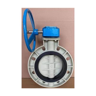 China General ATA factory wholesale 2inch to 8inch handle speed control wheel ABS UPVC FRPP PPH manual level butterfly valves for sale