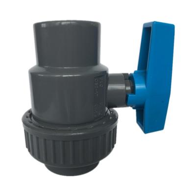 China 11 Year Factory General Wholesale Price Blue Handle Single Union Ball Valve PVC for sale