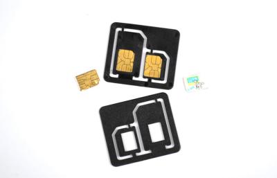 China 2 em adaptadores duplos Nano de 1 cartão de SIM à venda