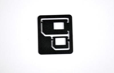 China Normal Cell Phone SIM Card Adapter , Blcak Plastic ABS 250pcs In A Polybag for sale