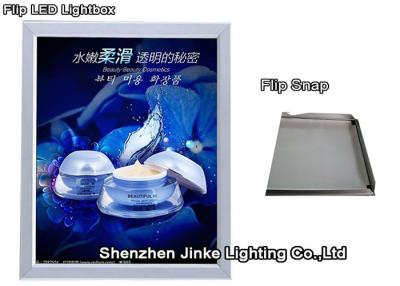 China Muestras delgadas de la caja de luz del marco LED de la broche del aluminio, caja de luz montada en la pared interior en venta