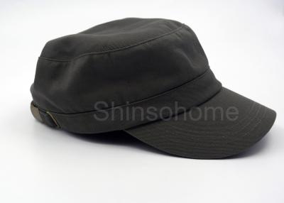 China Adjustable Fashion Army Cotton Military Cap Hat For Men , Metal Buckle for sale