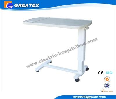 China Medical Movable Adjustable hospital bedside tables with Wheels for Clinic , Home for sale