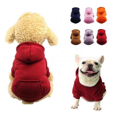 China Viable New Arrival Fashionable Cotton, Solid Color Teddy Sports Hoodie Dogs Jacket Coat Clothing Pet Fabric for sale