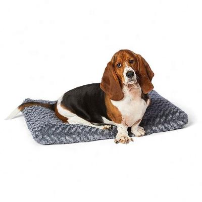 China Viable Pet Mat Cushion Gray Non Slip Large Cat Pet Dog Bed Luxury Washable Bed Wholesale for sale