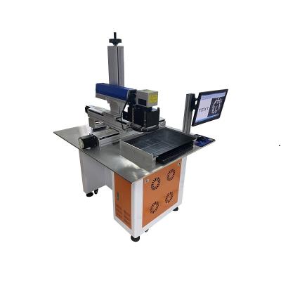 China VISION SYSTEM automatic vision laser marking machine assembly line metal laser engraving machine for sale