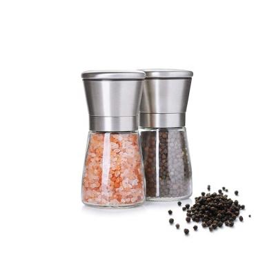 China Viable Factory Wholesale Manual Sale Adjustable Stainless Steel Spice Grinder With 160ml for sale