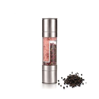 China Sustainable Wholesale Premium Stainless Steel 2 In 1 Salt Pepper Mill With Setting Mechanism for sale