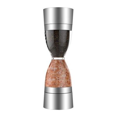 China Factory Sale Stainless Steel Sustainable Manual 2 in 1 Salt and Pepper Mill for sale