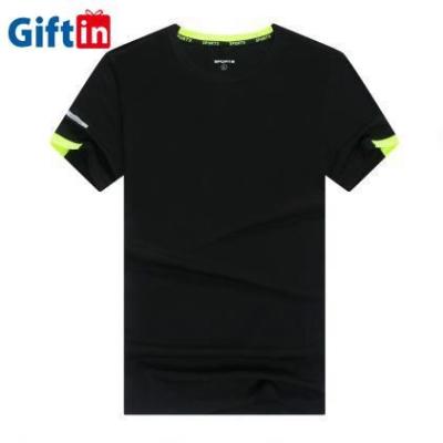 China Anti-Wrinkle Gym Clothes Oversized T Shirt Quick Dry Breathable 100% Polyester Summer Men Sport T Shirt for sale