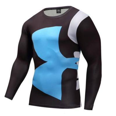 China Anti-pilling Long Sleeve Mens Sports Shirt Hot Selling Custom T-Shirt for sale