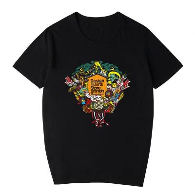 China China Black Owned Anti-Pilling T-shirt Manufacture High Quality Custom Fabric for sale