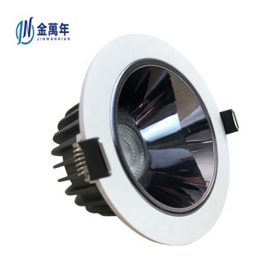 China 2021 new modern aluminum profiles luxury trimless ceiling lamp recessed ceiling cob led round downlights for sale