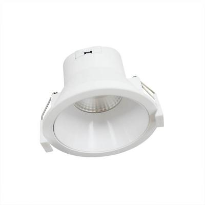 China 90mm Modern Plastic Changeable 3CCT Deep Recessed With Lens Led Downlight for sale