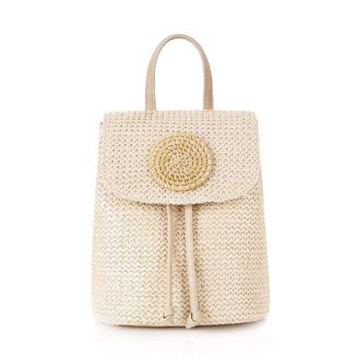 China Fashion Niyang bag factory women fashion packbag travel vacation girls summer beach vacation leather handbag camel pp straw bag for sale