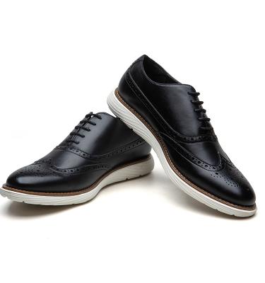 China Formal Anti-slippery Men's Brogue Shoes Lace Up Oxfords Shoes for sale