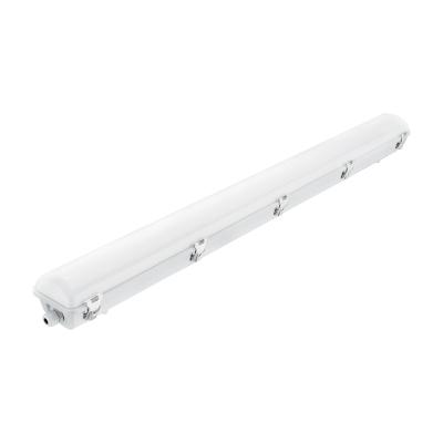 China PC V0 DLC NSF IK08 IP66 LED Lamp Lighting Triproof Vapor-tight Waterproof Linear Light Fixture for sale