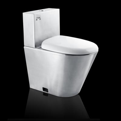 China Double-Flow Sanitary Ware Extended Prison Toilet WC Bowl Price Stainless Steel Lavatory for sale