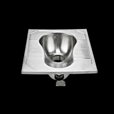 China Without shock absorber price stainless steel toilet pan cheap top quality WC squat pan for public for sale