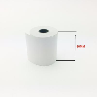 中国 Good Quality 80mm x 65mm Thermal Roll Paper 80x80 80x80mm POS Sticky Thermal Paper 販売のため