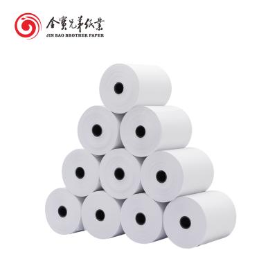 China Machine Jin Bao Brother Paper 3 Position 1/8 100% Virgin Wood Pulp Till Roll Paper Thermal for sale