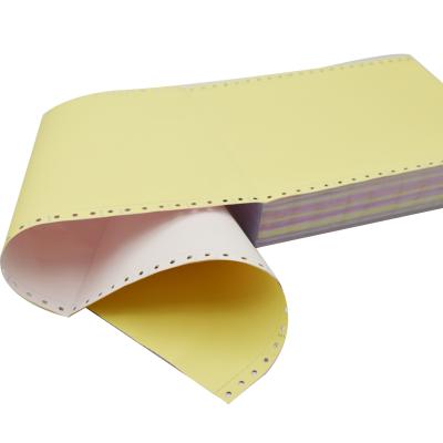 China High Quality Carbonless Paper 100% Virgin Wood Pulp Listing Paper NCR Computer Continuous Printing Paper for sale