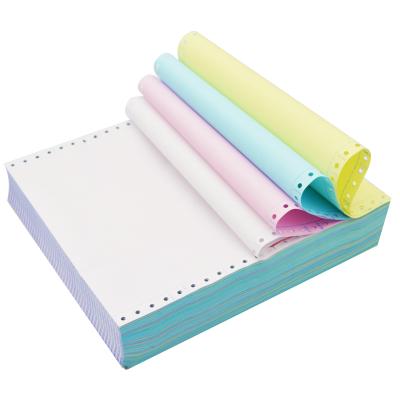 Китай Listing Paper 100% Carbonless Green Blue Yellow Printing Paper White Pink Carbonless Paper China Wholesale Virgin Wood Pulp продается