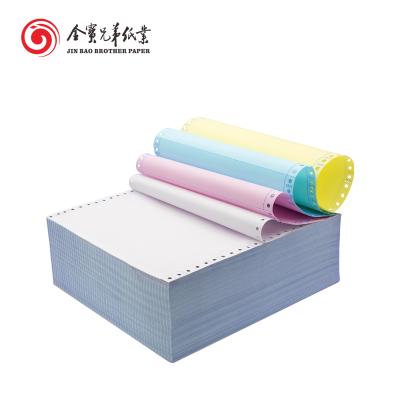 China Hot Selling Carbonless Paper NCR Computer State Computer Paper Continous Paper For Needle Printer for sale