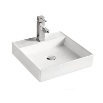 China H477A Modern Square Bathroom Sink Ceramic Wash Basin Hand Basin for sale