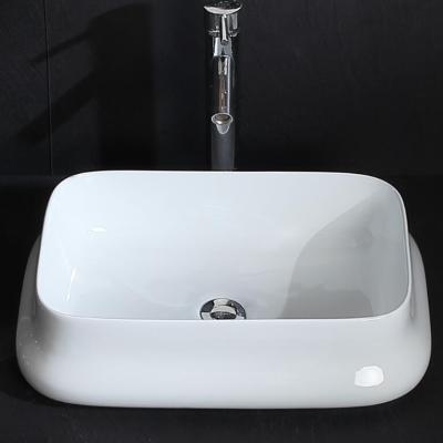 China New HY8052 China Supply Modern Ceramic Counter Top Bathroom Wash Hand Basin for sale