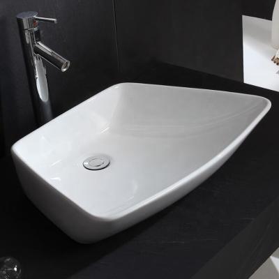 China HY5066 Modern Ceramic Bathroom Design Sink Art Basin With Clean High Gloss for sale