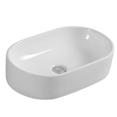 China HY-484 Modern Small Size Ceramic Counter Top Wash Basin Wash for sale